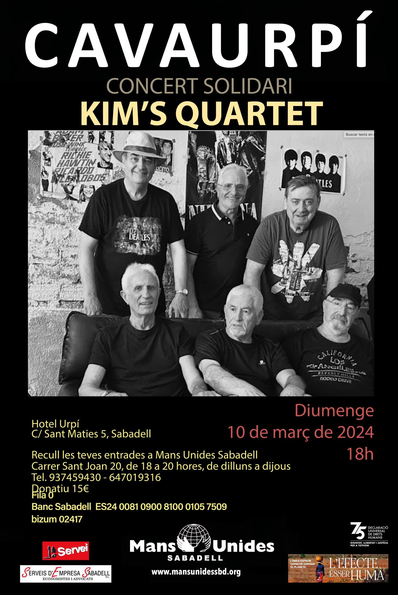 CONCERT CAVAURPÍ KIM’S QUARTET